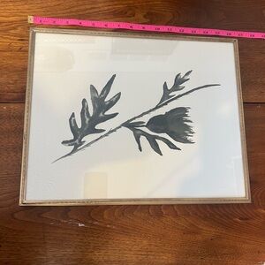 Threshold Black and White Leaf Art